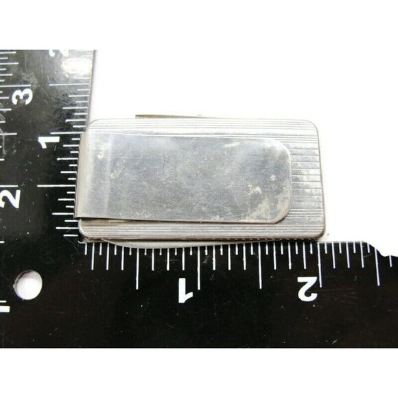 Partners Progress Fort Howard Paper Co Knife File Money Clip Stainless Steel Vtg - Picture 4 of 12